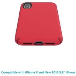 Speck Products Presidio Pro iPhone Xs/iPhone X Case, Heartrate Red/Vermillion Red