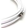 50 Feet, White RG6 Coaxial Cable (Coax Cable) with Connectors, F81 / RF, Digital Coax - AV, Cable TV, Antenna, and Satellite, CL2 Rated, 50 Foot 50 Feet, White RG6 Coaxial Cable (Coax Cable) with Connectors, F81 / RF, Digital Coax - AV, Cable TV, Antenna, and Satellite, CL2 Rated, 50 Foot