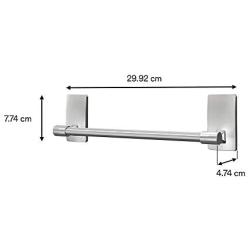 Command Hand Towel Bar, Satin Nickel, 1-Towel Bar (BATH41-SN-ES), Organize Damage-Free
