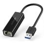 UGREEN USB Ethernet Adapter USB 3.0 to 10 100 1000 Gigabit Ethernet LAN Network Adapter Ethernet Compatible for Nintendo Switch MacBook Surface Pro Notebook PC Black