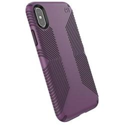 Speck Products Compatible Phone Case for Apple iPhone Xs/iPhone X, Presidio Grip Case, Cabbage Purple/Vintage Purple