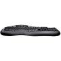Logitech K350 Wireless Wave Keyboard with Unifying Wireless Technology - Black