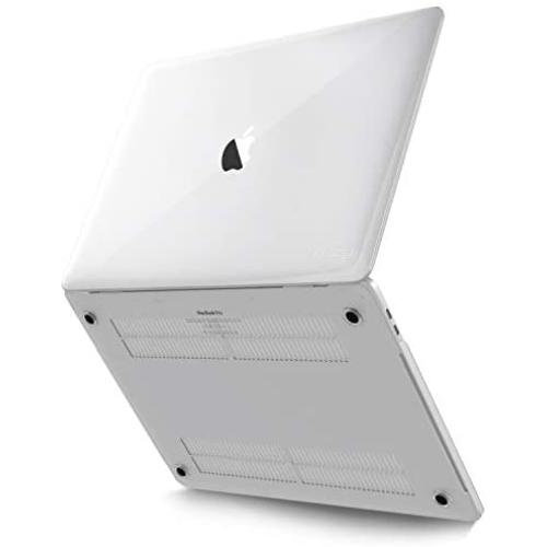 Kuzy Compatible with MacBook Pro 13 inch Case 2020 2019 2018 2017 2016 Release A2338 M1 A2289 A2251 A2159 A1989 A1706 A1708, Non-Slip, Fully Vented Plastic Hard Shell Cover for MacBook Pro, Clear