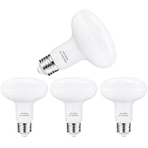 LED Bulb R30 or BR30 , 12W (100W Equivalent), 1200 Lumens, Upgrade for 100W Bulb, 3000K Soft White Color, for Recessed Can Use, Wide Flood Light, Dimmable, (Pack of 4)