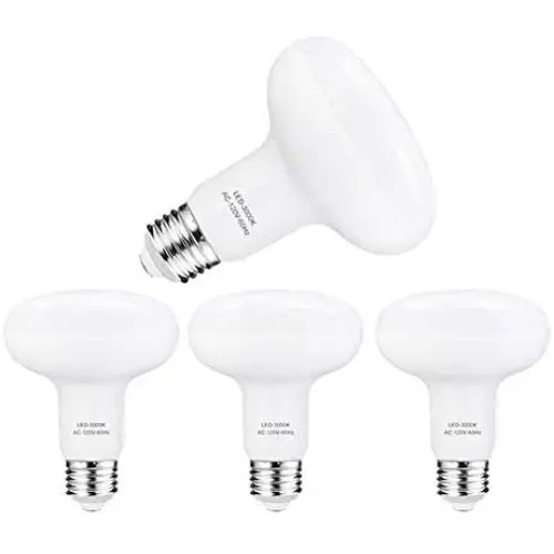 LED Bulb R30 or BR30 , 12W (100W Equivalent), 1200 Lumens, Upgrade for 100W Bulb, 3000K Soft White Color, for Recessed Can Use, Wide Flood Light, Dimmable, (Pack of 4) LED Bulb R30 or BR30 , 12W (100W Equivalent), 1200 Lumens, Upgrade for 100W Bulb, 3000K Soft White Color, for Recessed Can Use, Wide Flood Light, Dimmable, (Pack of 4)