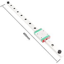 MGN12 Linear Rail Guide 400mm Linear Sliding Guideway with MGN12C Sliding Block for 3D Printer and CNC Machine (C-Type)
