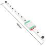 MGN12 Linear Rail Guide 400mm Linear Sliding Guideway with MGN12C Sliding Block for 3D Printer and CNC Machine (C-Type)