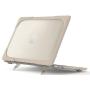 ProCase MacBook Pro 16 Case 2019 A2141 with Touch Bar & Touch ID, Heavy Duty Slim Hard Shell Dual Layer Protective Cover with Fold Kickstand for MacBook Pro 16 Inch 2019 Release -Khaki