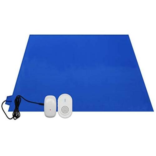 CallToU Bed Alarms and Fall Prevention for Elderly,Smart Wireless Fall Alert System from Bed/Chair with Bed Pressure Sensor mat(20” x 28”), Monitor and Remote Caregiver Receiver