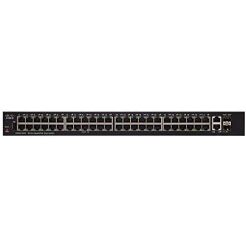 Cisco SG250-50 Smart Switch with 50 Gigabit Ethernet (GbE) Ports with 48 Gigabit Ethernet RJ45 Ports and 2 SFP Gigabit Ethernet Combo Ports, Limited Lifetime Protection (SG250-50-K9-NA)