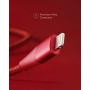 Anker Powerline+ II Lightning Cable (3ft), MFi Certified for Flawless Compatibility with iPhone Xs/XS Max/XR/X / 8/8 Plus / 7/7 Plus / 6/6 Plus / 5 / 5S and More(Red)
