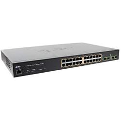 BV-Tech 28 Port Gigabit PoE+ Smart Managed Pro Switch (24 PoE+ Ports | 4 SFP Uplink) – @ 250W – 802.3af/at – Up to 30W Per Port