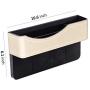 Car Seat Gap Filler,Seat Console Organizer Pocket,Car Seat Gap Storage Box Multi-Function Leather Car Water Cup Holder for Snacks, Electronics
