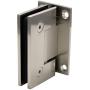 CRL Geneva 037 Series Brushed Nickel Wall Mount Full Back Plate Standard Hinge