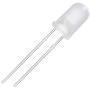 Chanzon 100 pcs 5mm Red Diffused LED Diode Lights (Frosted Lens Round DC 3V 20mA) Lighting Bulb Lamps Electronics Components Indicator Light Emitting Diodes