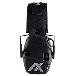 AXIL TRACKR All Purpose Earmuffs | True Noise Isolation, Sweat & Water Resistant with Built-in 2-Directional Microphone, Used for Tactical, Auto Racing, Shooting, Hunting, Industrial, Construction