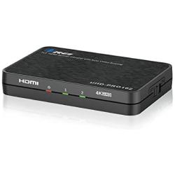Orei 4K 1x2 HDMI Duplicator Splitter by OREI - with Scaler 2 Ports with Full Ultra HD, HDCP 2.2, 4K at 60Hz 4: 4: 4 1080p & 3D Supports EDID Control - UHD-PRO102