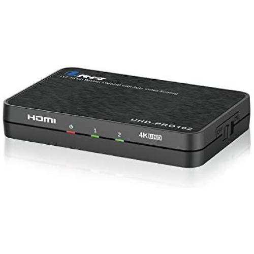 Orei 4K 1x2 HDMI Duplicator Splitter by OREI - with Scaler 2 Ports with Full Ultra HD, HDCP 2.2, 4K at 60Hz 4: 4: 4 1080p & 3D Supports EDID Control - UHD-PRO102