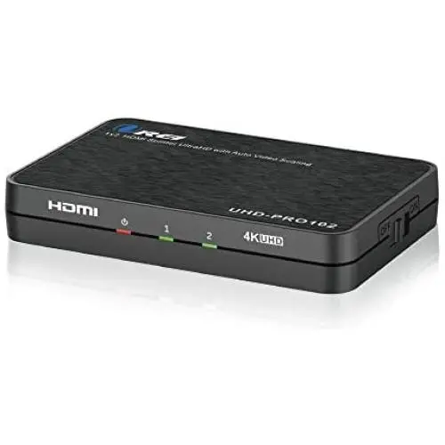Orei 4K 1x2 HDMI Duplicator Splitter by OREI - with Scaler 2 Ports with Full Ultra HD, HDCP 2.2, 4K at 60Hz 4: 4: 4 1080p & 3D Supports EDID Control - UHD-PRO102