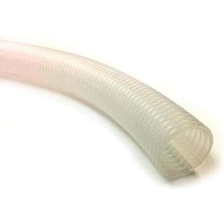 Electriduct 1/4'' Split Wire Loom Tubing Polyethylene Corrugated Flexible Conduit (0.25 Inch ID) - Clear - 10 Feet