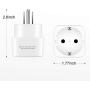 Europe to US Plug Adapter，Pack of 2 American Outlet Plug Adapter EU to US Adapter Travel Plug Adapter Europe to USA Travel Plug Converter