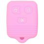 SEGADEN Silicone Cover Protector Case Holder Skin Jacket Compatible with FORD LINCOLN MAZDA MERCURY 3 Button Remote Key Fobs FCC CWTWB1U345 CWTWB1U331 GQ43VT11T CV2715 Pink