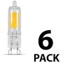 Feit Electric BP35G9/830/LED/6 3.5W 35W Equivalent Dimmable 350 Lumen Bi-Pin LED T4 G9 Base Specialty Light Bulb, 2.4''H x 0.6''D, 3000K (Warm White) ( Pack Of 6 )