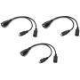 3 Pack OTG Cable for Fire Stick 4K, Samsung Galaxy, Amazon Fire TV, LG, HTC Android Phone Tablet Micro USB Host with Micro USB Power