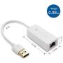 Cable Matters USB to Ethernet Adapter Supporting 10/100 Mbps Ethernet Network in White