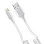ONE PIX iPhone Charger Cable for Car (3 ft), MFi Certified Coiled Lightning Cable Compatible with iPhone 11/XS/XS Max/XR/X/8/8 Plus/7/7 Plus/6s/6s Plus/6/6 Plus/SE/5s/5c/5/iPad/iPod - White