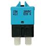 LENKRAD 5pcs 15A Circuit Breaker Blade Fuse Manual Reset RV Marine ATS Fuse 12V-28V DC (Blue)