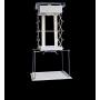 INTBUYING 39 Inch Projector Lift Motorized Ceiling Projector Scissor Bracket Projector Hidden Lifter Adjustable Wireless Control