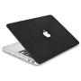 LuvCase 4in1 Laptop Case for Old MacBook Pro 13'' Retina Display (2015/2014/2013/2012 Release) A1502/A1425 Leather Hard Shell Cover, Pouch, Keyboard Cover & Screen Protector (Black Saffiano Leather)