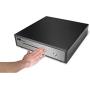 HK SYSTEMS 16'' Heavy Duty Black Manual Push Open Cash Drawer with 5Bill/5Coin Stainless Steel