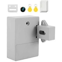 ODOMY RFID Locks for Cabinets Hidden DIY Lock, Electronic Cabinet Lock for Wooden Cabinet Drawer Locker, RFID Card/Tag/Wristband Entry