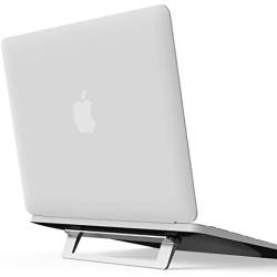 Invisible Laptop Stand, licheers Foldable Aluminum Notebook Stand for Desk, Laptop Holder Riser Compatible with Laptops, Tablets, Keyboards and More (Silver)