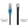 Monoprice Cat6A Ethernet Patch Cable - 50 Feet - Black (10 Pack) Network Internet Cord, Snagless RJ45 UTP Pure Bare Copper Wire 10G 30AWG - SlimRun Series