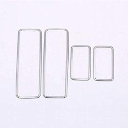 Chrome Car Interior Door Armrest Power Window Lift Switch Button Frame Cover Trim for Land Rover Discovery Sport 2015 2016 2017 2018 Car Accessories
