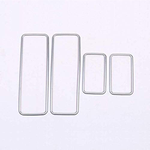 Chrome Car Interior Door Armrest Power Window Lift Switch Button Frame Cover Trim for Land Rover Discovery Sport 2015 2016 2017 2018 Car Accessories