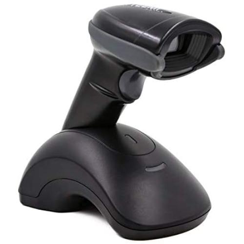 TEEMI Bluetooth Barcode Scanner with USB Cradle, 1D 2D QR Wireless USB Imager with Vibration Alert for iOS Android Devices, Max 300 Yards Transfer Range, Handsfree Screen Scanning