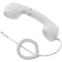 CellCase Vintage Retro 3.5mm Telephone Handset Cell Phone Receiver Mic Microphone Speaker for iPhone iPad Mobile Phones Cellphone Smartphone (White)