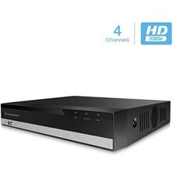 Amcrest HD 1080-Lite 4CH Video Security Camera System -Four 1280x720P IP67 Outdoor Cameras, 65ft Night Vision, Hard Drive Not Included, Supports AHD, CVI, TVI, 960H & IP Cameras (AMDVTENL4-4B-B)