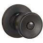 Amazon Basics Tulip Door Knob With Lock, Privacy, Oil Rubbed Bronze