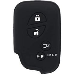 XUHANG Sillicone key fob Skin key Cover Keyless Entry Remote Case Protector Shell for Lexus GS430 GS300 IS350 IS250 LS460 GS450h GS350 ES350 LS600h LX570 RX450h RX350 HS250h black