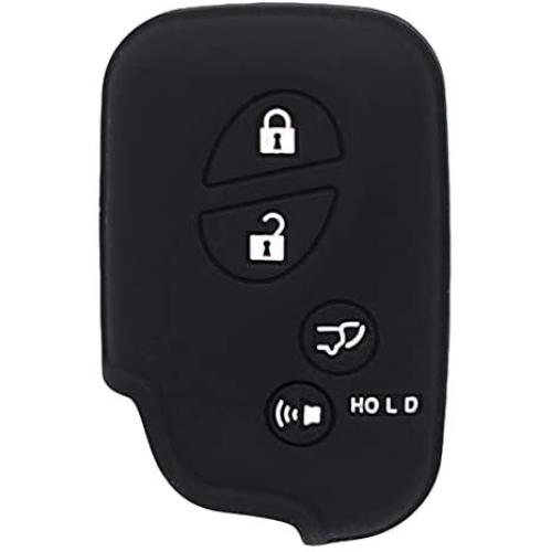 XUHANG Sillicone key fob Skin key Cover Keyless Entry Remote Case Protector Shell for Lexus GS430 GS300 IS350 IS250 LS460 GS450h GS350 ES350 LS600h LX570 RX450h RX350 HS250h black
