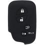 XUHANG Sillicone key fob Skin key Cover Keyless Entry Remote Case Protector Shell for Lexus GS430 GS300 IS350 IS250 LS460 GS450h GS350 ES350 LS600h LX570 RX450h RX350 HS250h black