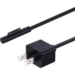 Surface Pro Charger, New Surface Pro Charger, 44W 15V 2.58A, Compatible for Microsoft Surface Pro 3, Pro 4, Pro 5, Pro 6, Surface Laptop 1/2, Surface Book & Surface Go,with 5V 1A USB (6.2Ft, Black)