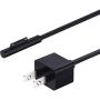 Surface Pro Charger, New Surface Pro Charger, 44W 15V 2.58A, Compatible for Microsoft Surface Pro 3, Pro 4, Pro 5, Pro 6, Surface Laptop 1/2, Surface Book & Surface Go,with 5V 1A USB (6.2Ft, Black)