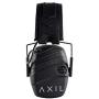 AXIL TRACKR All Purpose Earmuffs | True Noise Isolation, Sweat & Water Resistant with Built-in 2-Directional Microphone, Used for Tactical, Auto Racing, Shooting, Hunting, Industrial, Construction
