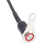 Universal Stainless Steel LED Motorcycle Switch Horn Handlebar Adjustable Mount Waterproof Switches Button DC12V momentary Actions Cycling retail (A-Red-Momentary)